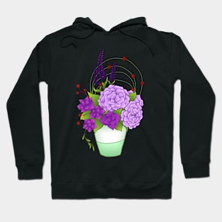 Flowers | Purple | Bouquet Hoodie